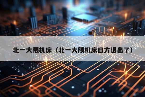 北一大隈机床（北一大隈机床日方退出了）