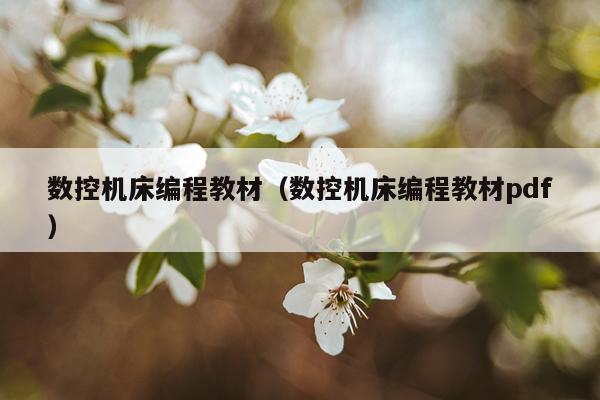 数控机床编程教材（数控机床编程教材pdf）