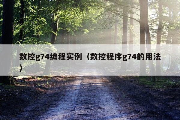 数控g74编程实例（数控程序g74的用法）