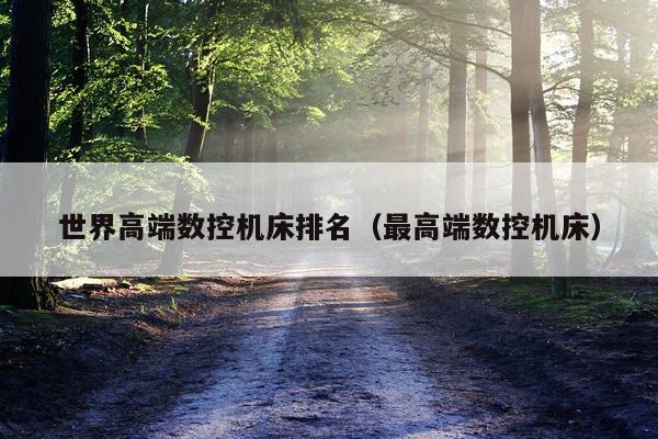 世界高端数控机床排名（最高端数控机床）