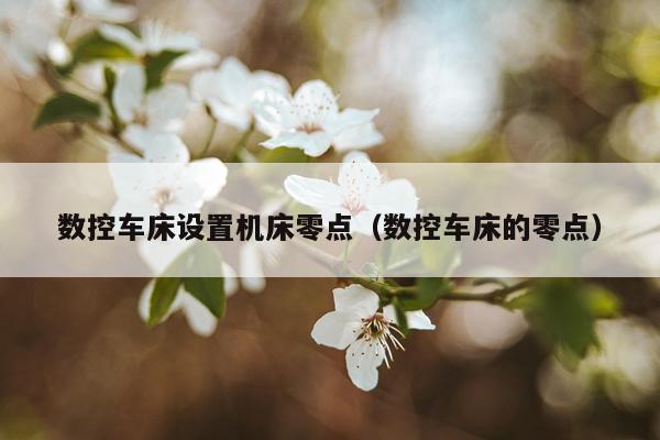 数控车床设置机床零点（数控车床的零点）