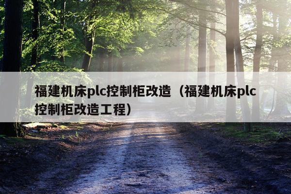 福建机床plc控制柜改造(福建机床plc控制柜改造工程)