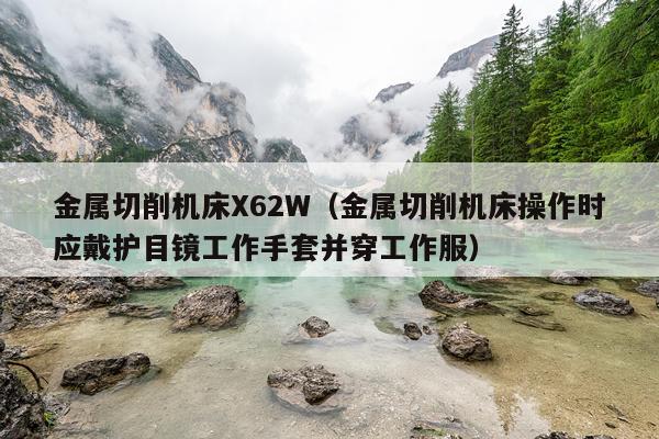 金属切削机床X62W（金属切削机床操作时应戴护目镜工作手套并穿工作服）
