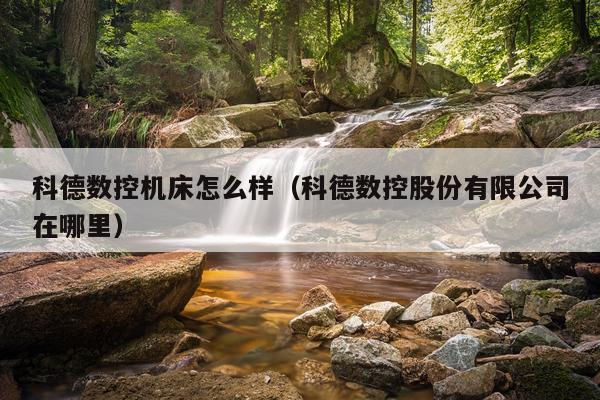 科德数控机床怎么样（科德数控股份有限公司在哪里）