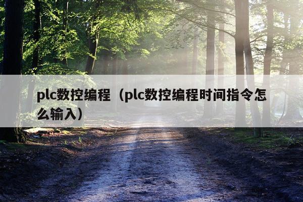 plc数控编程（plc数控编程时间指令怎么输入）