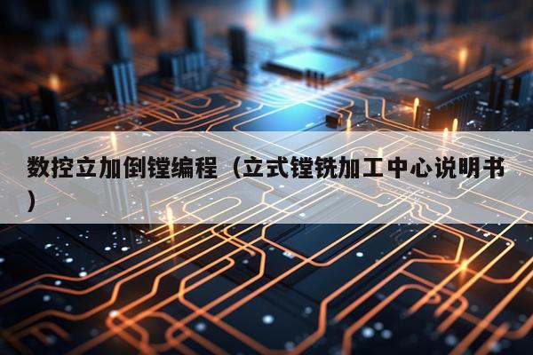 数控立加倒镗编程（立式镗铣加工中心说明书）