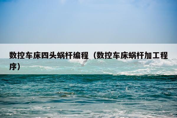 数控车床四头蜗杆编程(数控车床蜗杆加工程序)