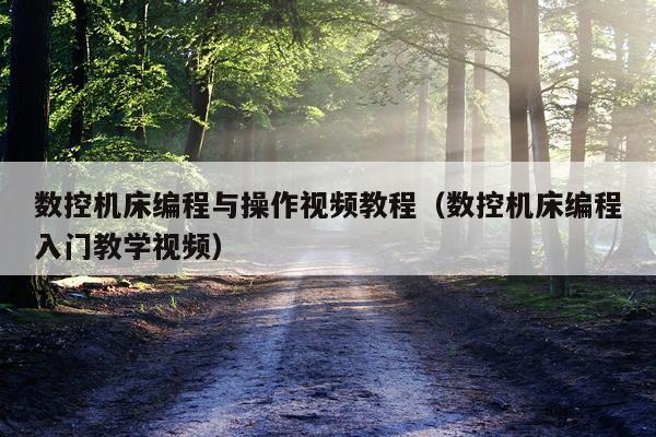 数控机床编程与操作视频教程（数控机床编程入门教学视频）