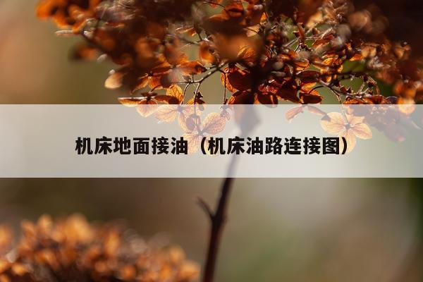 机床地面接油（机床油路连接图）