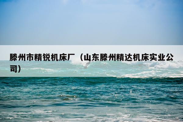 滕州市精锐机床厂(山东滕州精达机床实业公司)