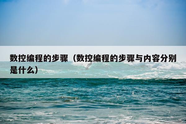 数控编程的步骤（数控编程的步骤与内容分别是什么）