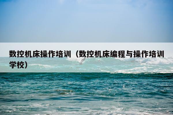 数控机床操作培训（数控机床编程与操作培训学校）