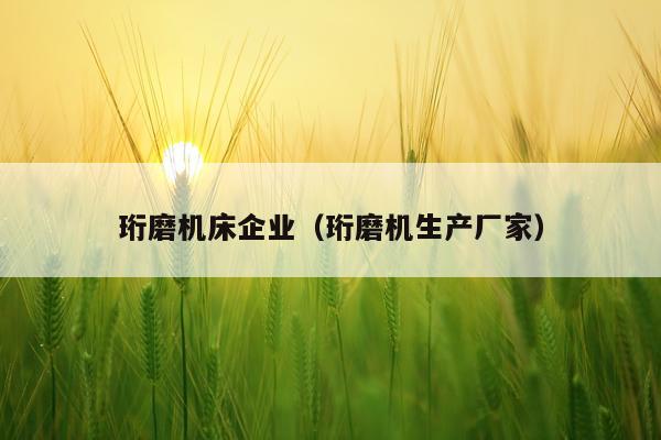 珩磨机床企业（珩磨机生产厂家）