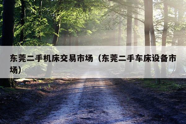 东莞二手机床交易市场（东莞二手车床设备市场）