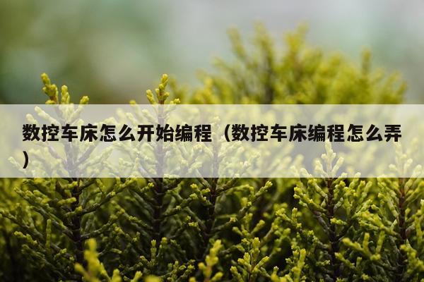 数控车床怎么开始编程（数控车床编程怎么弄）