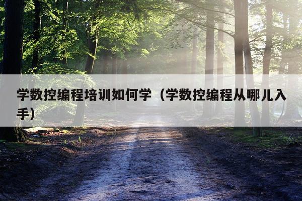 学数控编程培训如何学（学数控编程从哪儿入手）