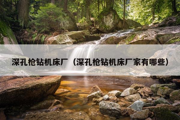 深孔枪钻机床厂（深孔枪钻机床厂家有哪些）