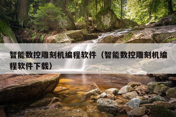 智能数控雕刻机编程软件（智能数控雕刻机编程软件下载）