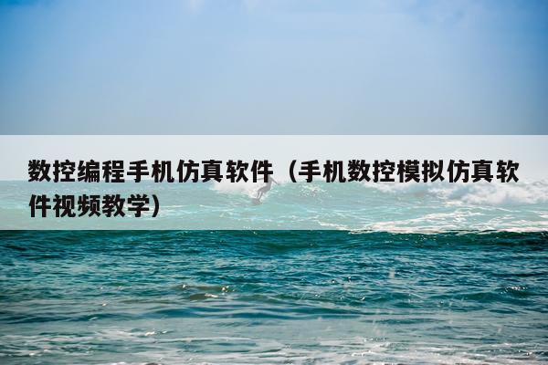 数控编程手机仿真软件（手机数控模拟仿真软件视频教学）