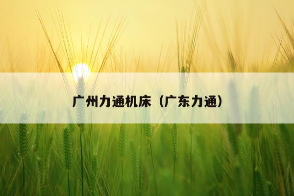 广州力通机床（广东力通）