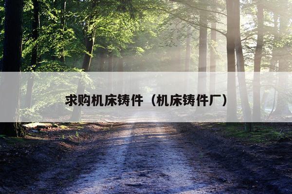 求购机床铸件（机床铸件厂）