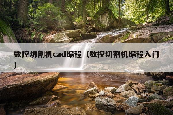 数控切割机cad编程（数控切割机编程入门）