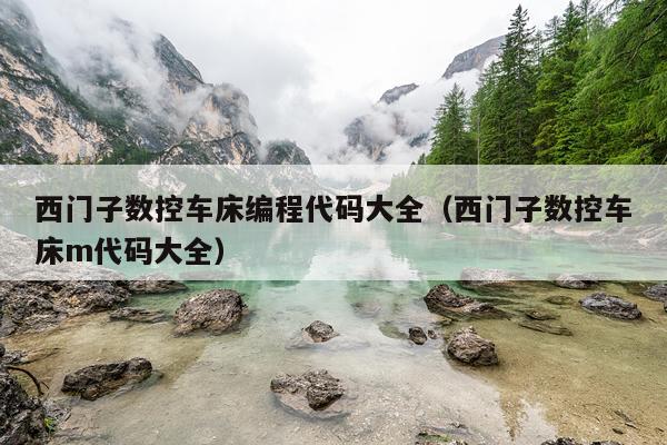 西门子数控车床编程代码大全（西门子数控车床m代码大全）