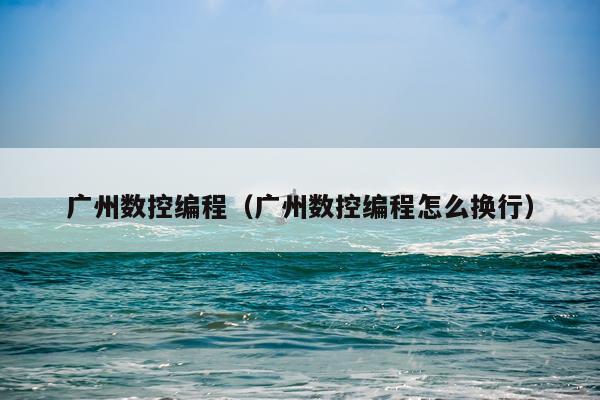 广州数控编程（广州数控编程怎么换行）
