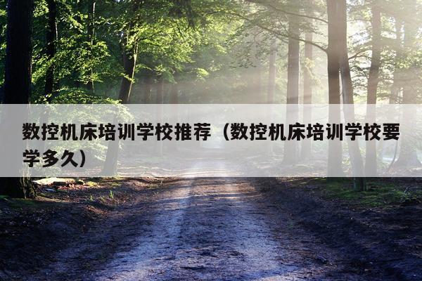 数控机床培训学校推荐（数控机床培训学校要学多久）