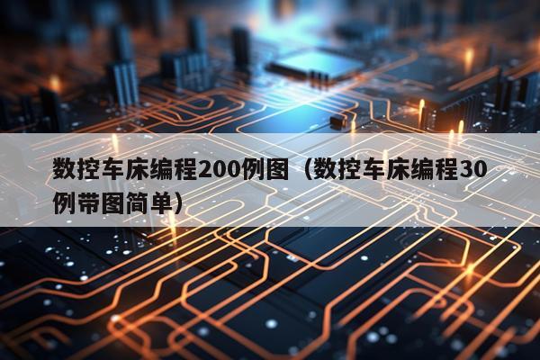数控车床编程200例图（数控车床编程30例带图简单）