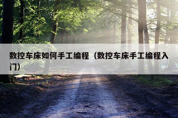 数控车床如何手工编程（数控车床手工编程入门）