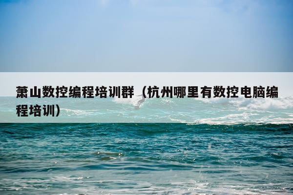 萧山数控编程培训群（杭州哪里有数控电脑编程培训）