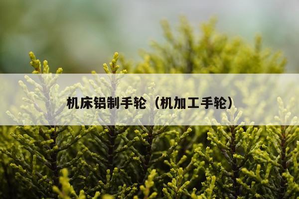 机床铝制手轮（机加工手轮）