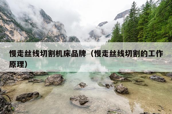 慢走丝线切割机床品牌(慢走丝线切割的工作原理)