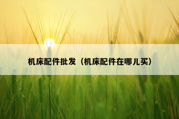 机床配件批发(机床配件在哪儿买)