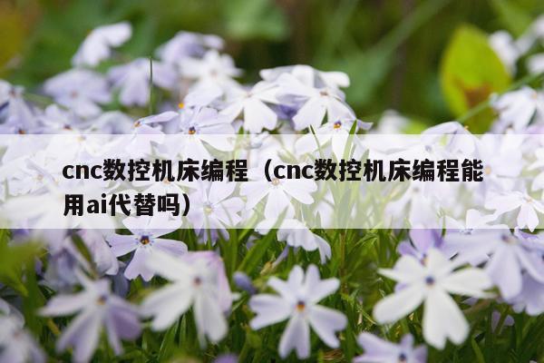 cnc数控机床编程(cnc数控机床编程能用ai代替吗)