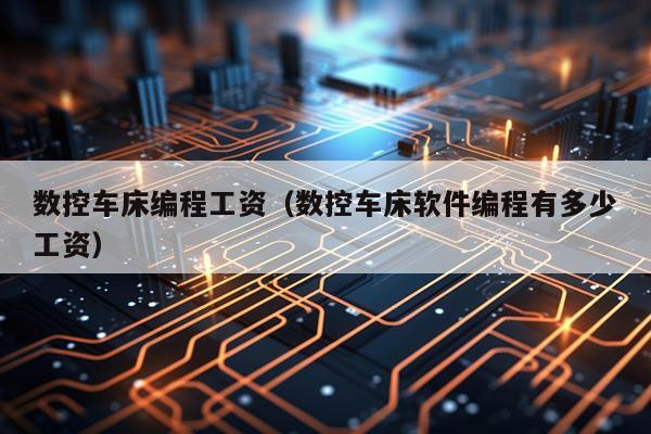 数控车床编程工资（数控车床软件编程有多少工资）
