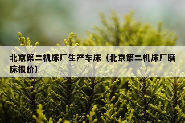 北京第二机床厂生产车床（北京第二机床厂磨床报价）