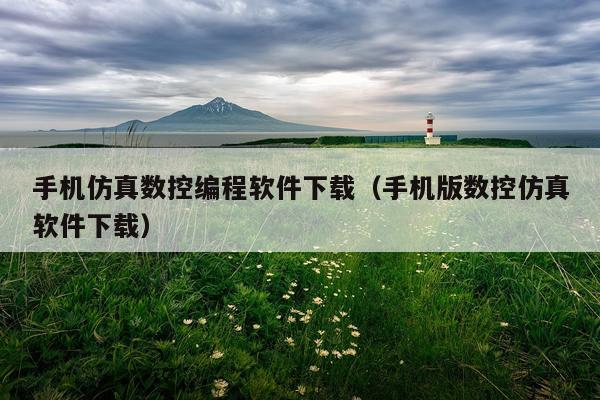 手机仿真数控编程软件下载（手机版数控仿真软件下载）