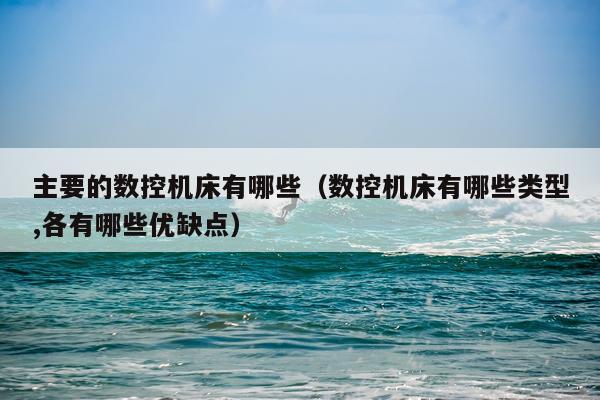 主要的数控机床有哪些（数控机床有哪些类型,各有哪些优缺点）