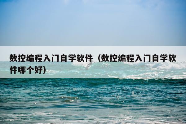 数控编程入门自学软件（数控编程入门自学软件哪个好）