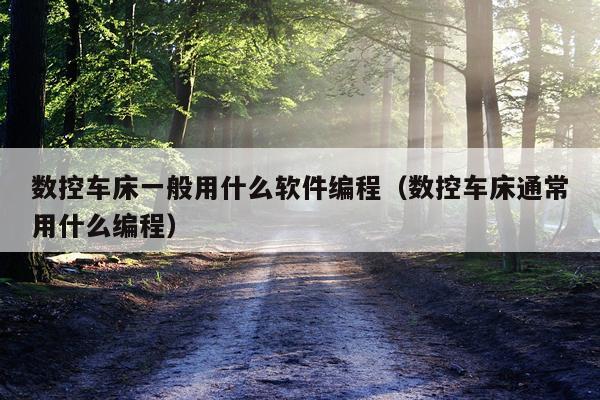 数控车床一般用什么软件编程（数控车床通常用什么编程）
