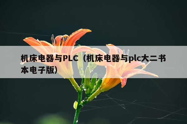 机床电器与PLC(机床电器与plc大二书本电子版)