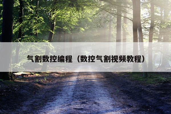 气割数控编程（数控气割视频教程）