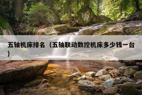五轴机床排名(五轴联动数控机床多少钱一台)