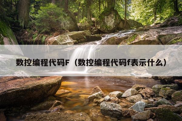 数控编程代码F（数控编程代码f表示什么）