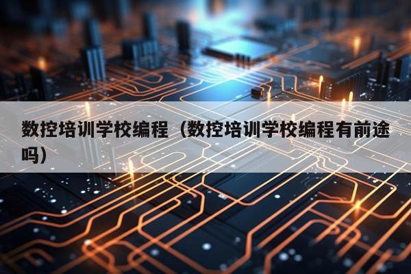 数控培训学校编程(数控培训学校编程有前途吗)