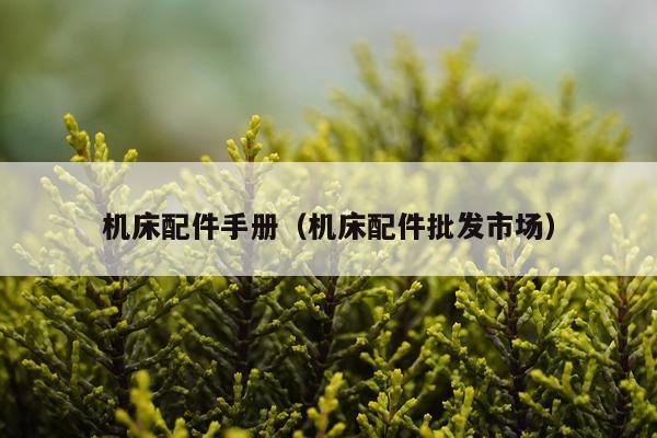 机床配件手册（机床配件批发市场）