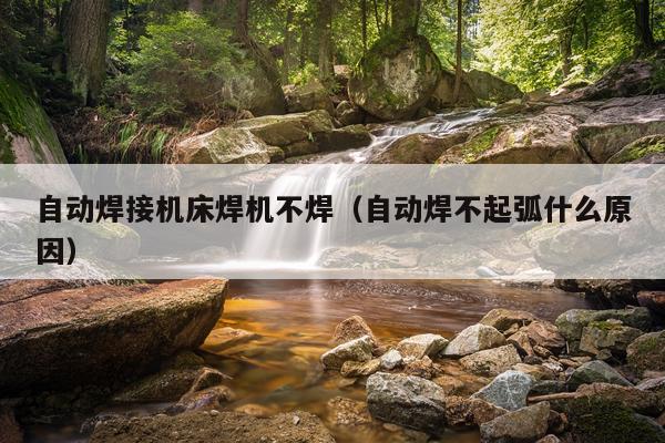 自动焊接机床焊机不焊（自动焊不起弧什么原因）