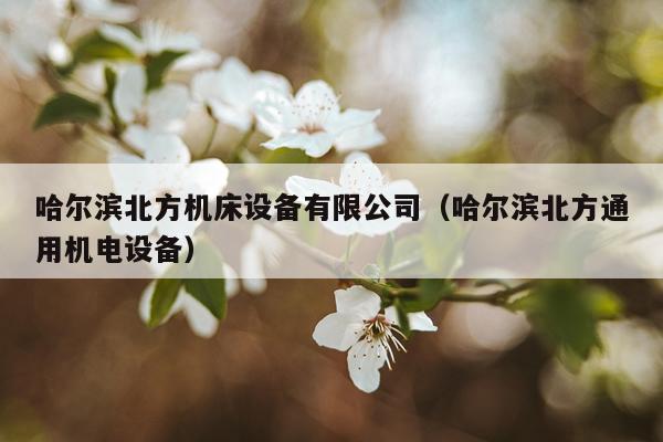 哈尔滨北方机床设备有限公司（哈尔滨北方通用机电设备）